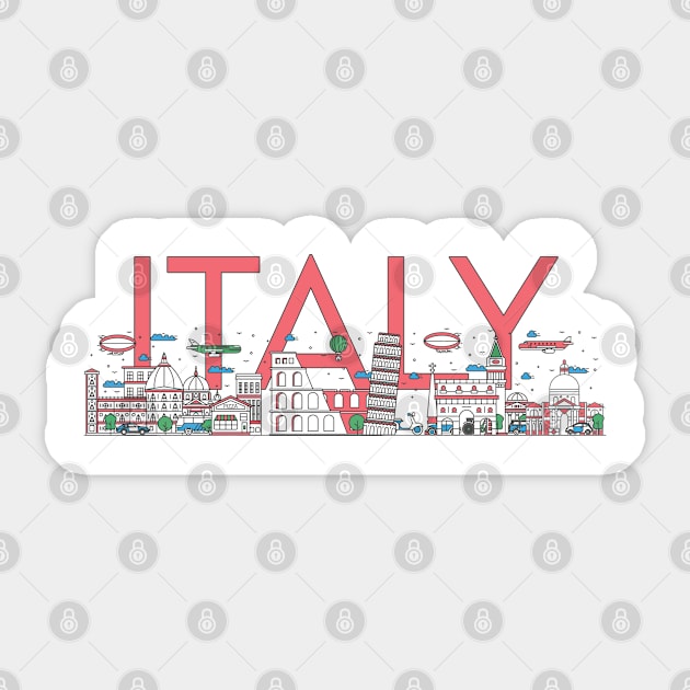 Italy travel Sticker by SerenityByAlex